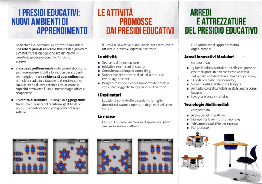 Abbiamo progettato ed arredato i 45 Presidi educativi selezionati dal CIDI sul territorio nazionale.